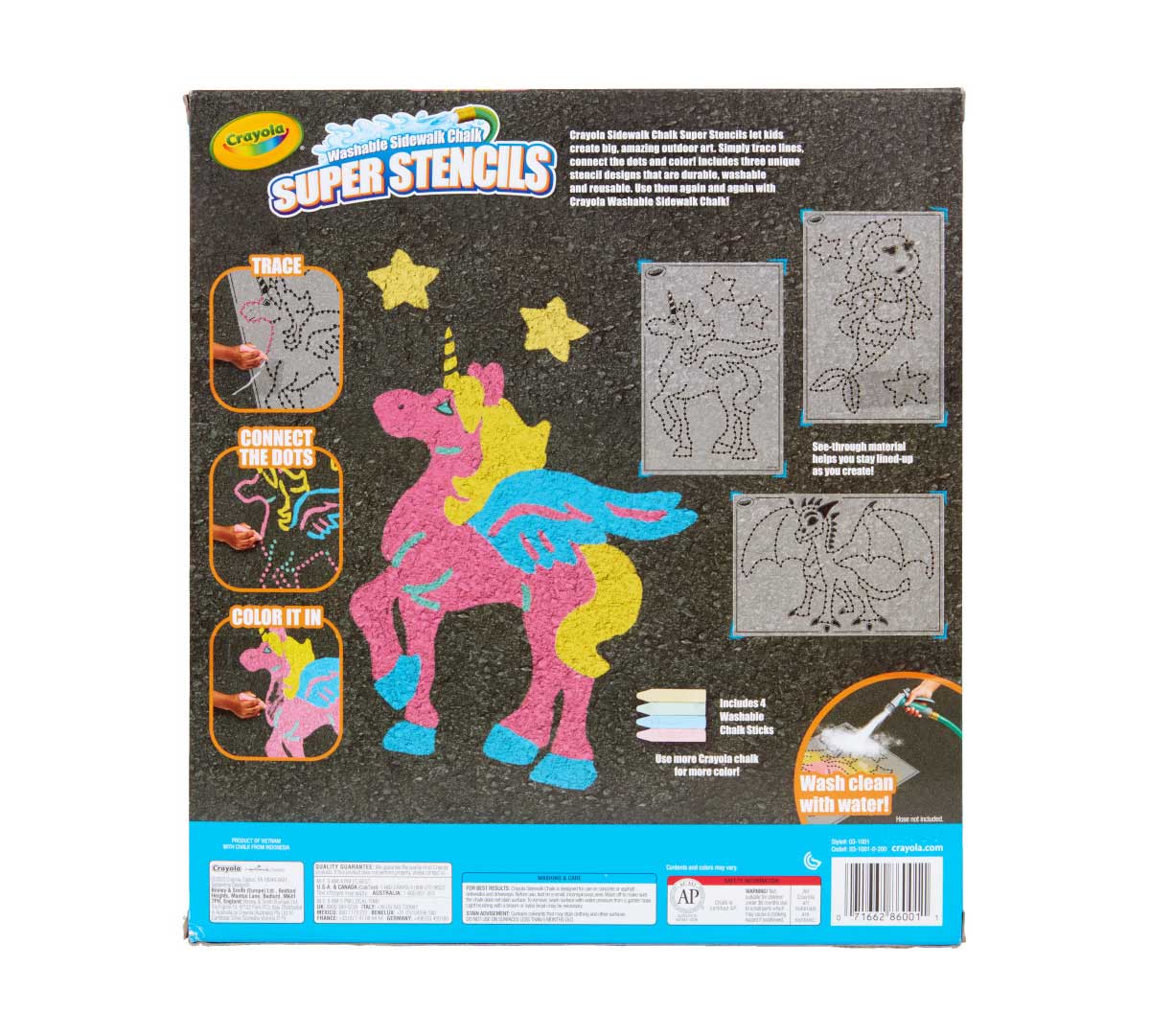 Sidewalk Chalk Super Stencils Magical Creatures