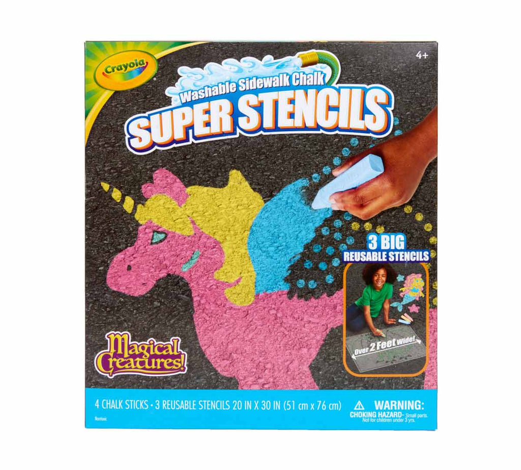 Sidewalk Chalk Super Stencils Magical Creatures