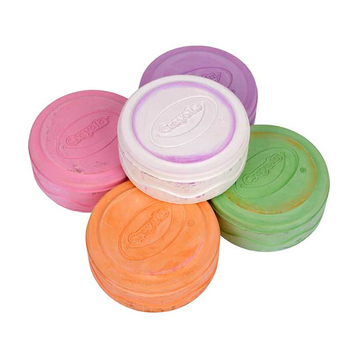 Outdoor Washable Super Chalk 5ct Pastel Colors