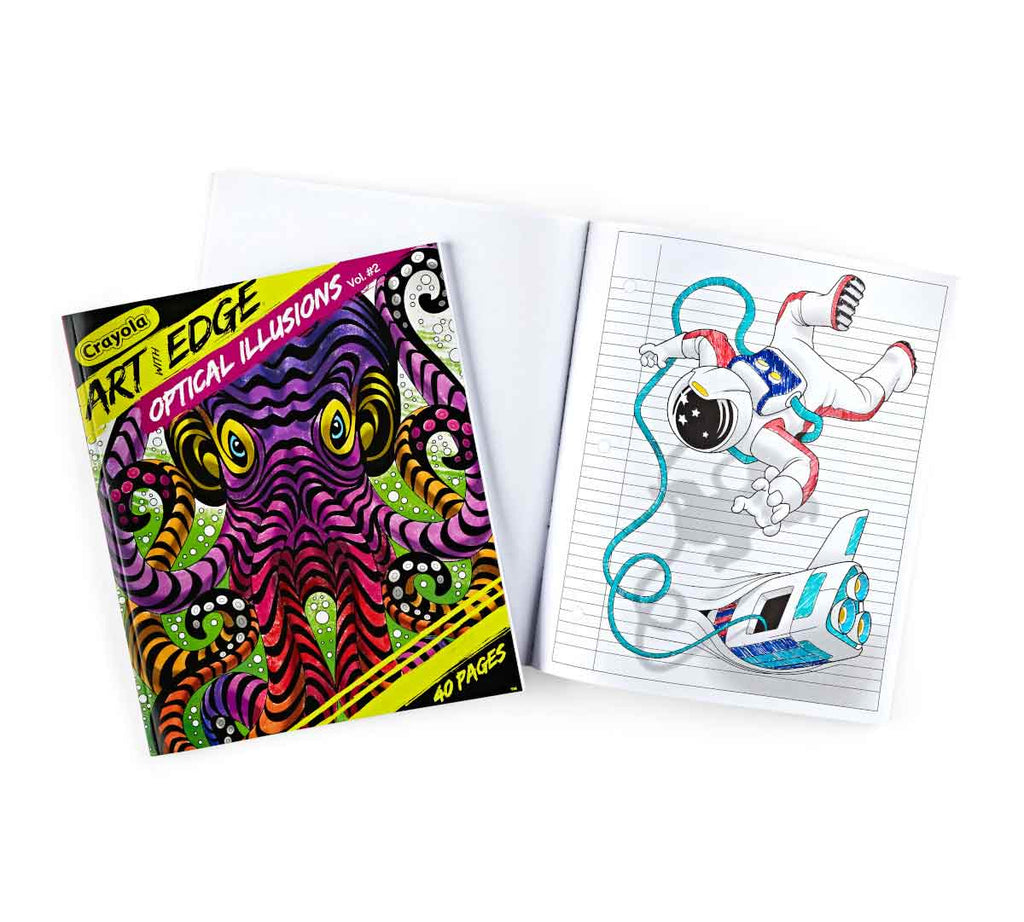 Art with Edge Optical Illusions Coloring Pages Volume 2