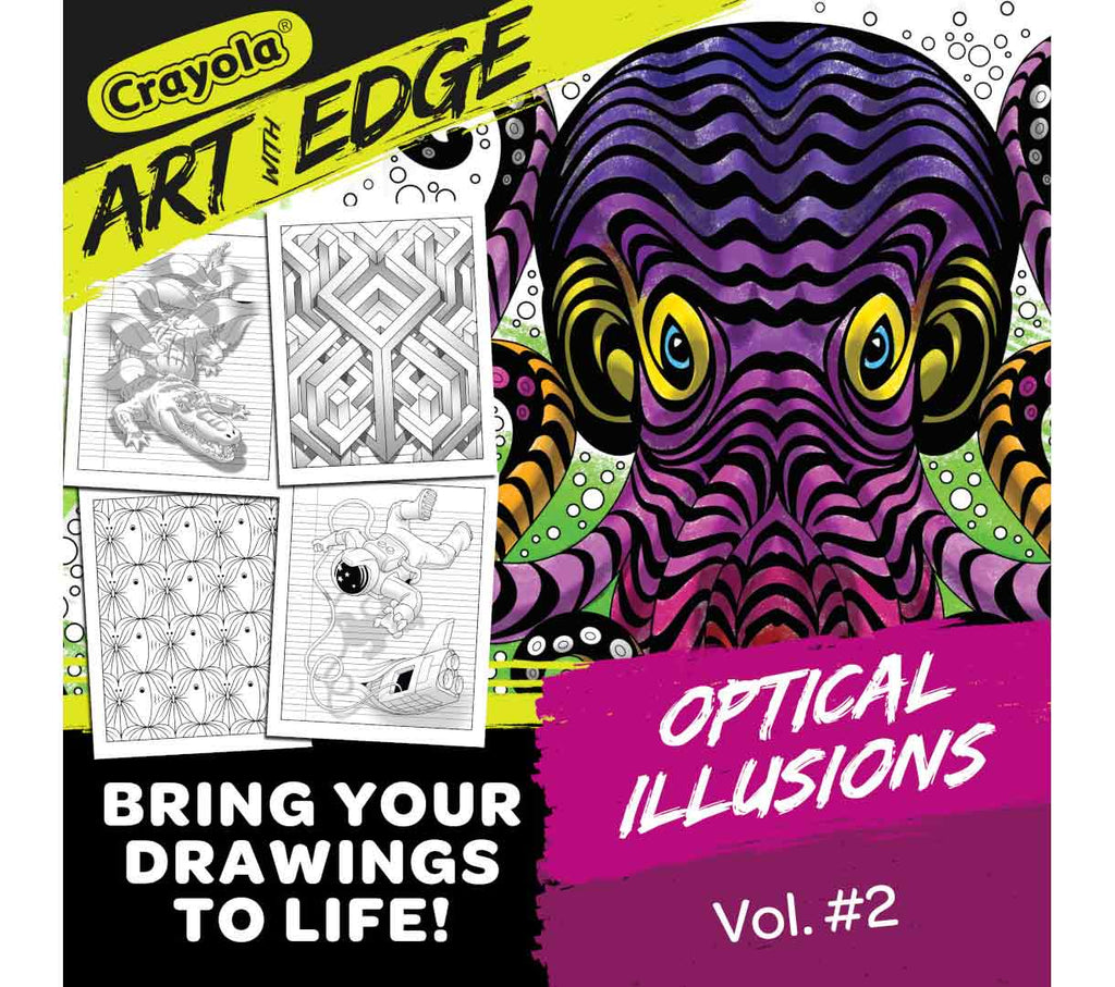 Art with Edge Optical Illusions Coloring Pages Volume 2