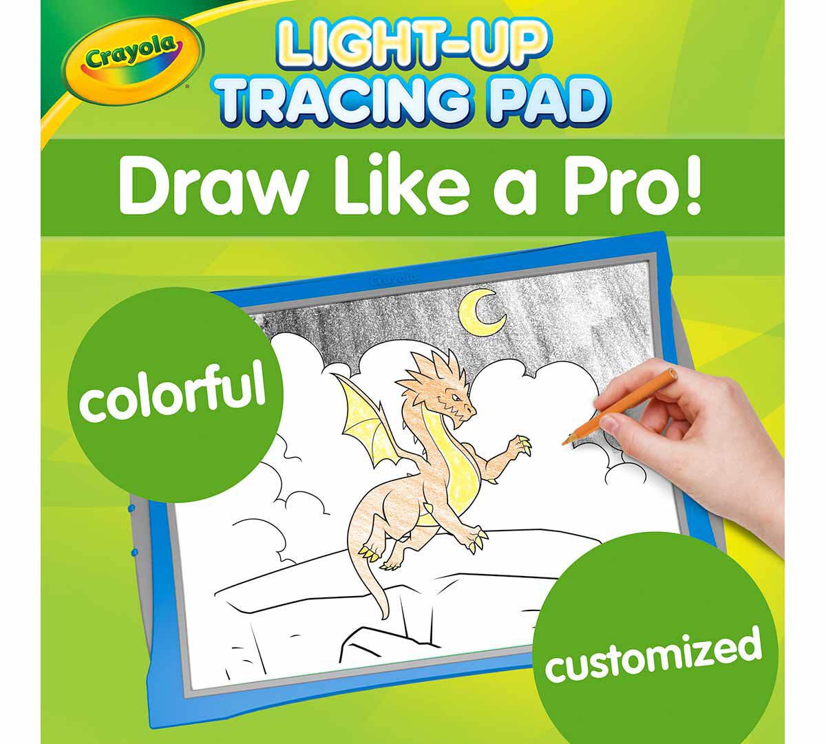 Light-Up Tracing Pad Blue Mythical Creatures