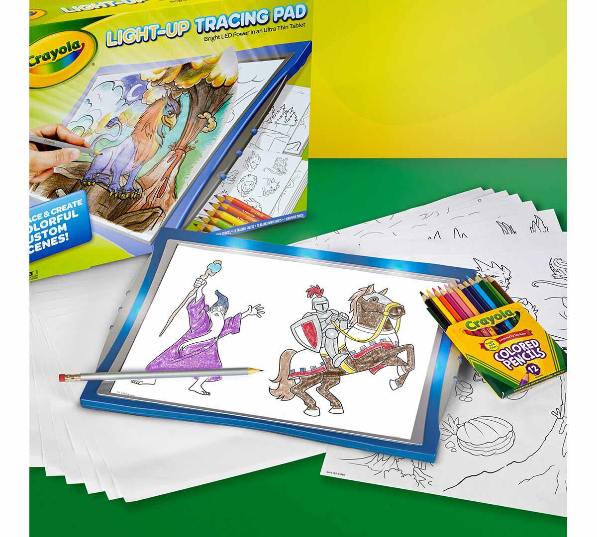 Light-Up Tracing Pad Blue Mythical Creatures