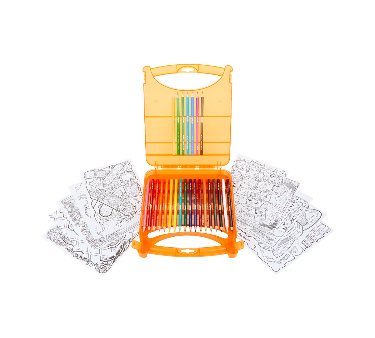 Coloring Art Case with Colored Pencils