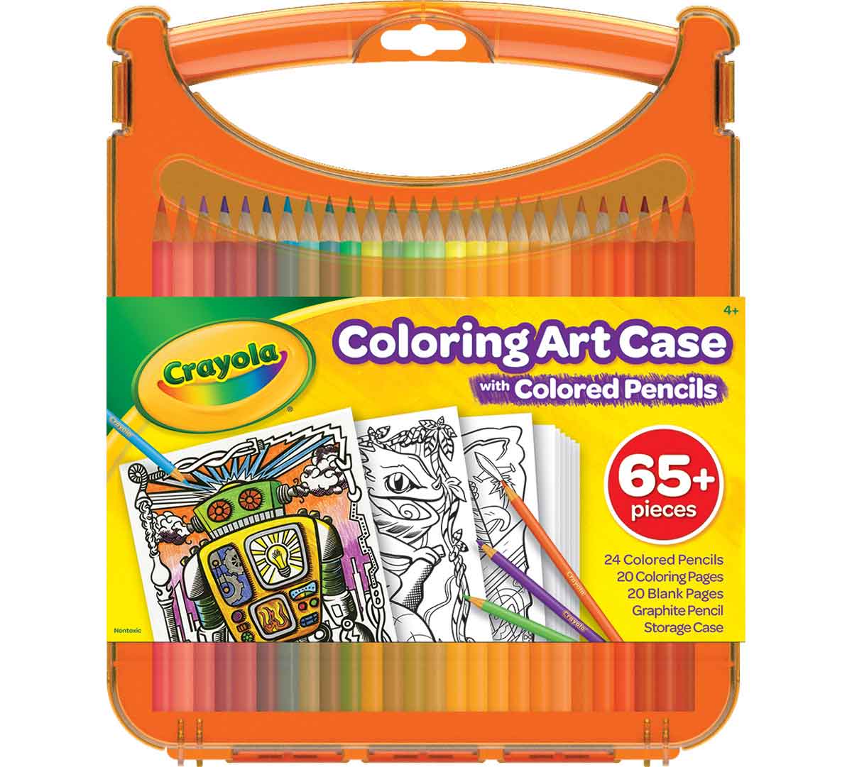 Coloring Art Case with Colored Pencils