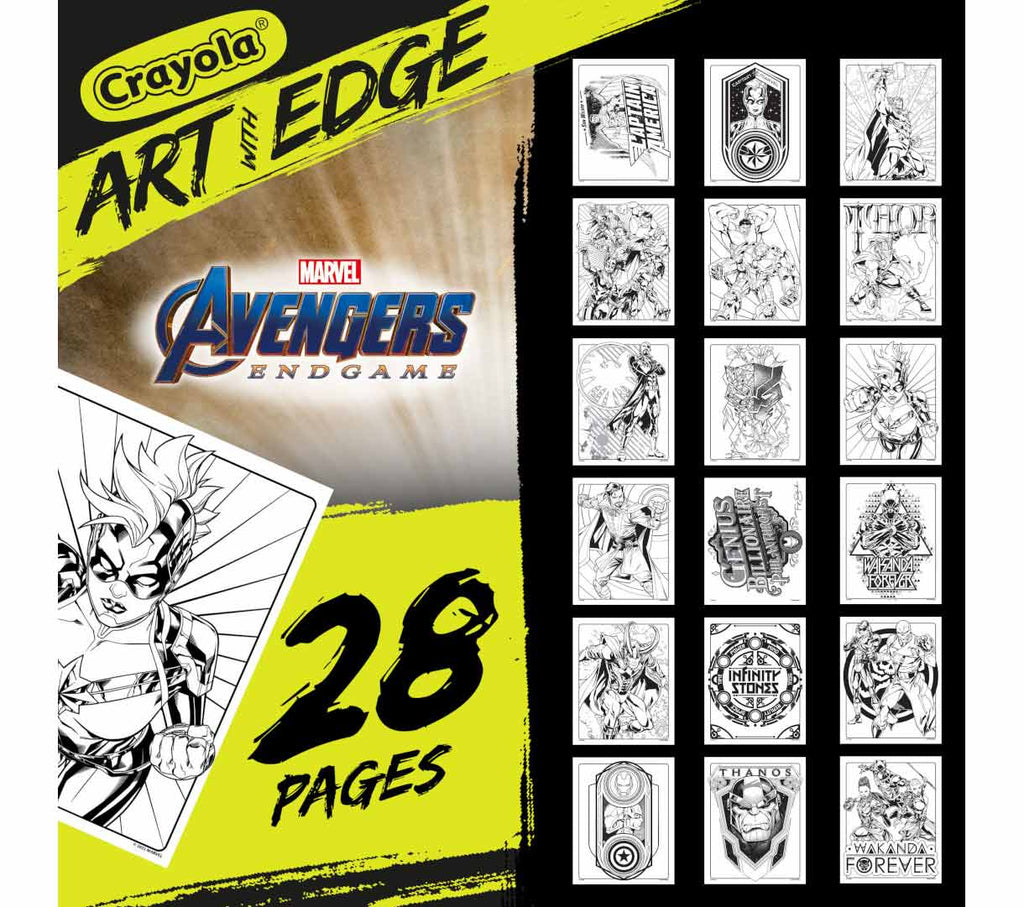 Art with Edge Marvel Avengers Infinity War &amp; Endgame Coloring Book