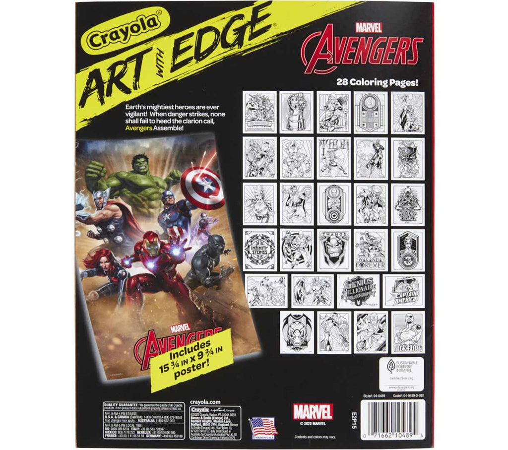 Art with Edge Marvel Avengers Infinity War &amp; Endgame Coloring Book