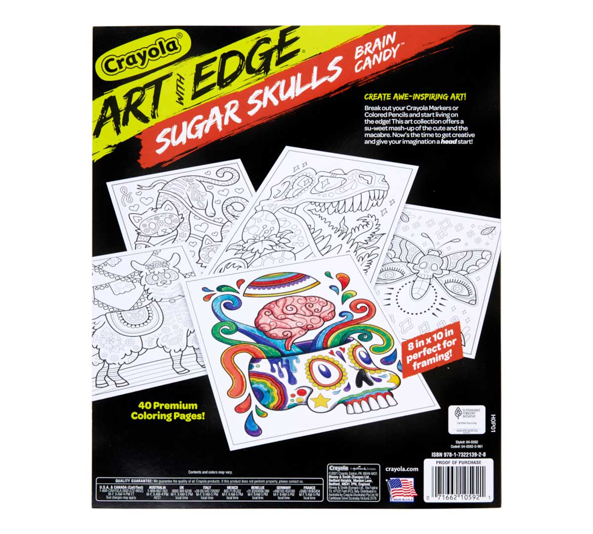 Art with Edge Sugar Skulls Coloring Book Volume 3