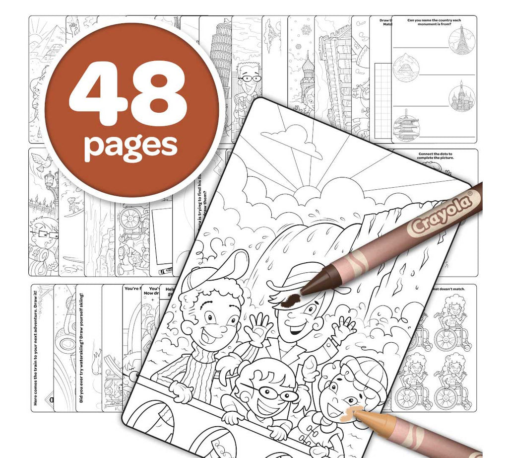 Colors of the World Coloring Book 48 Pages