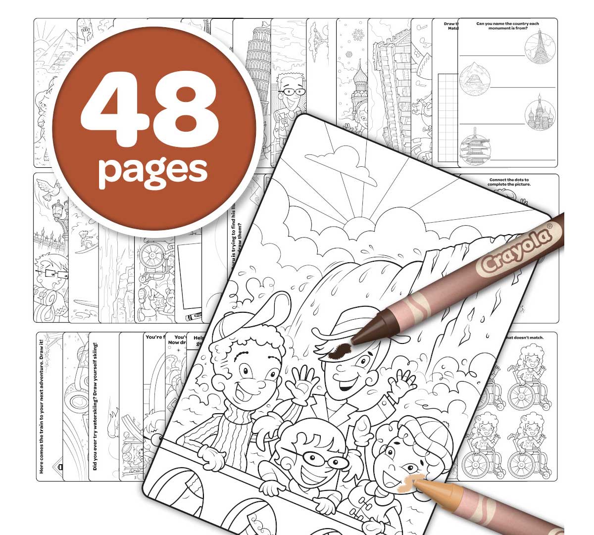 Colors of the World Coloring Book 48 Pages