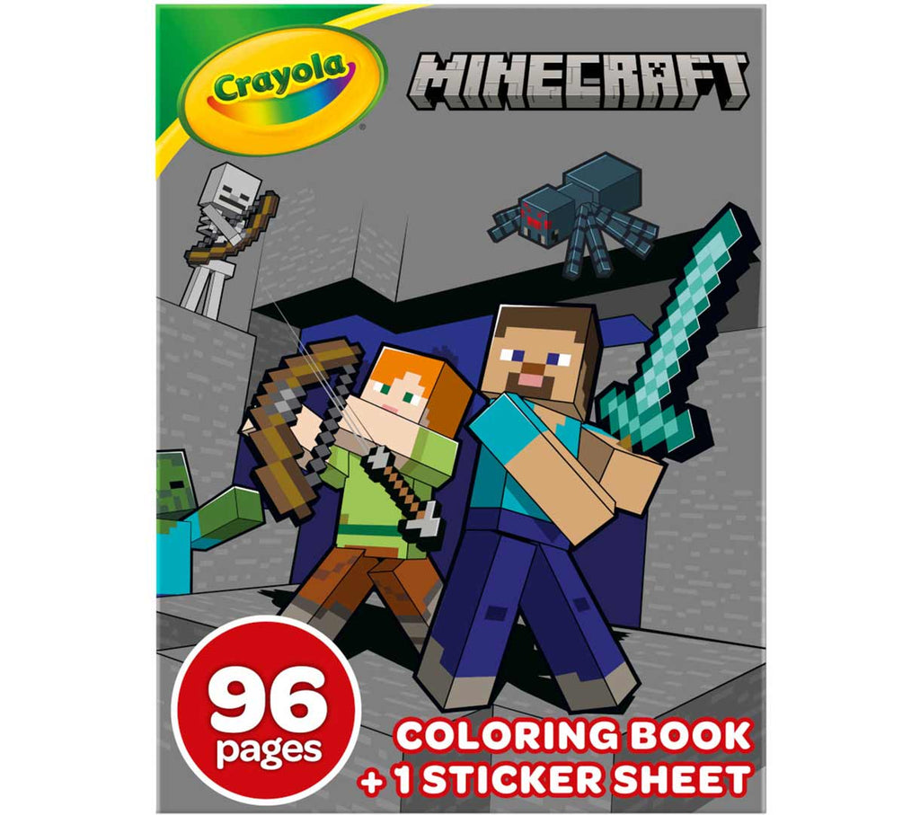 Crayola Minecraft Coloring Book 96 pages