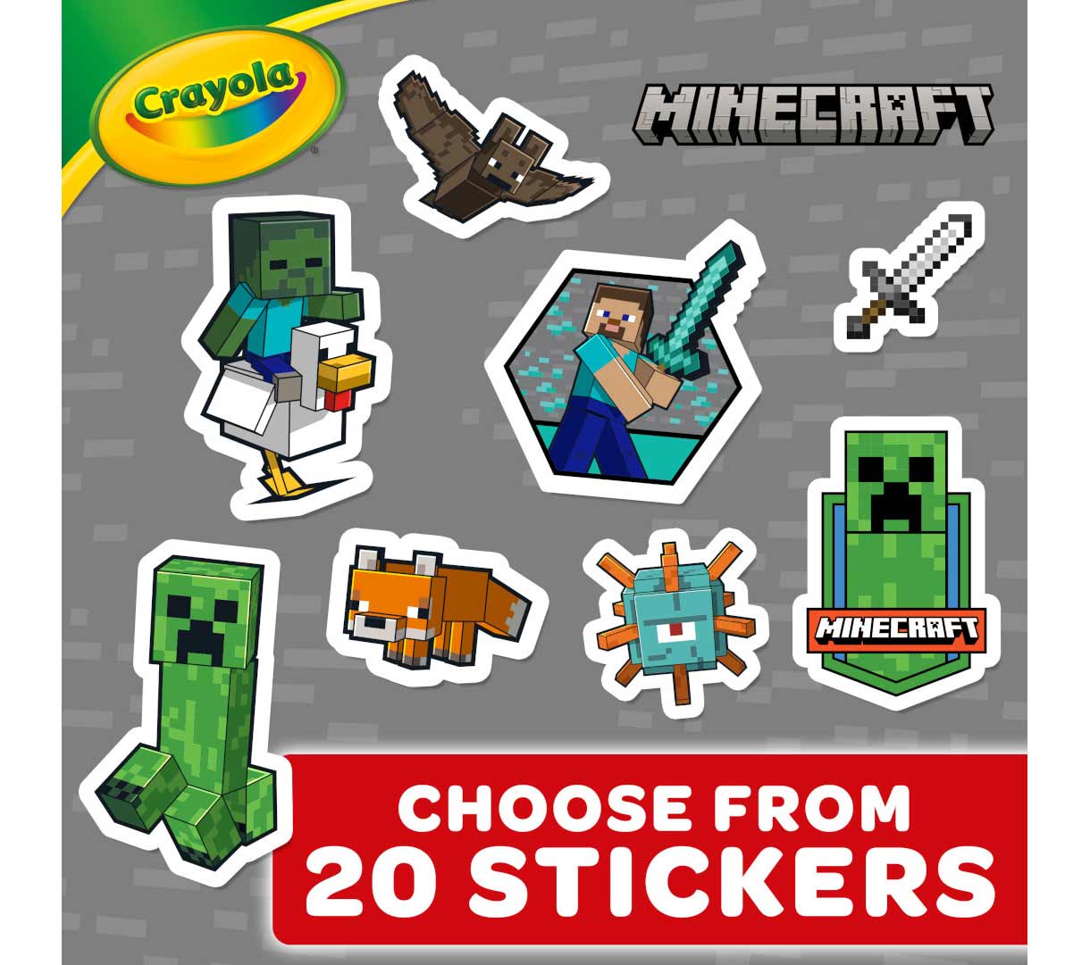Crayola Minecraft Coloring Book 96 pages