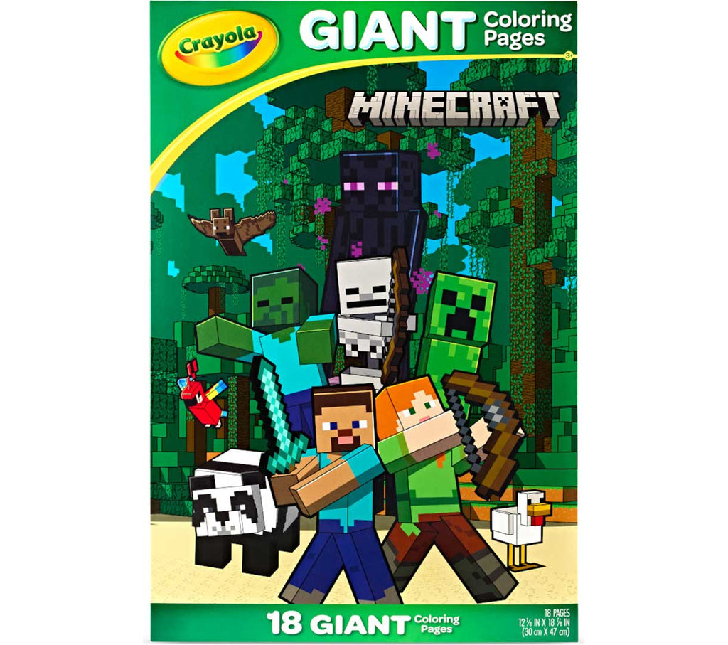 Minecraft Giant Coloring Pages 18 Count