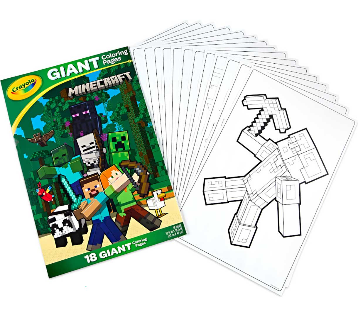 Minecraft Giant Coloring Pages 18 Count