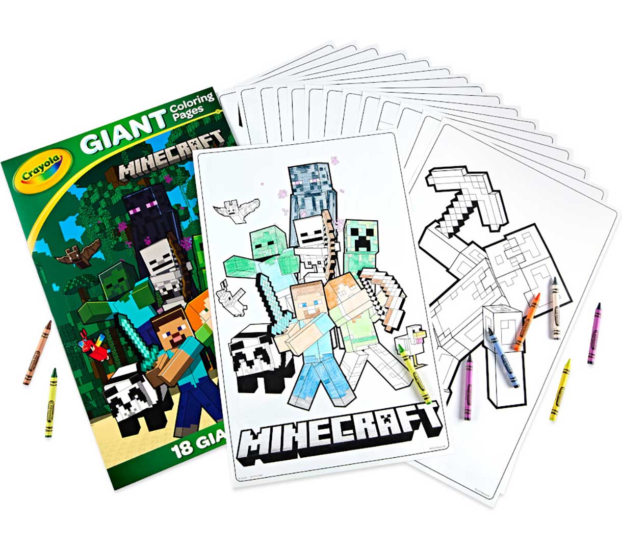 Minecraft Giant Coloring Pages 18 Count