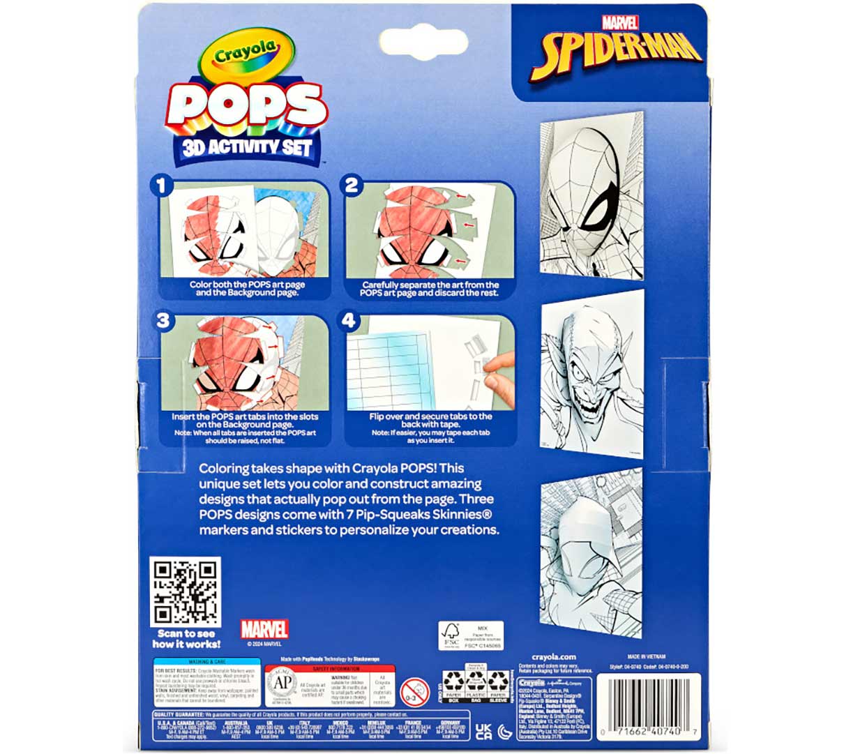 POPs 3D Activity Set Spiderman