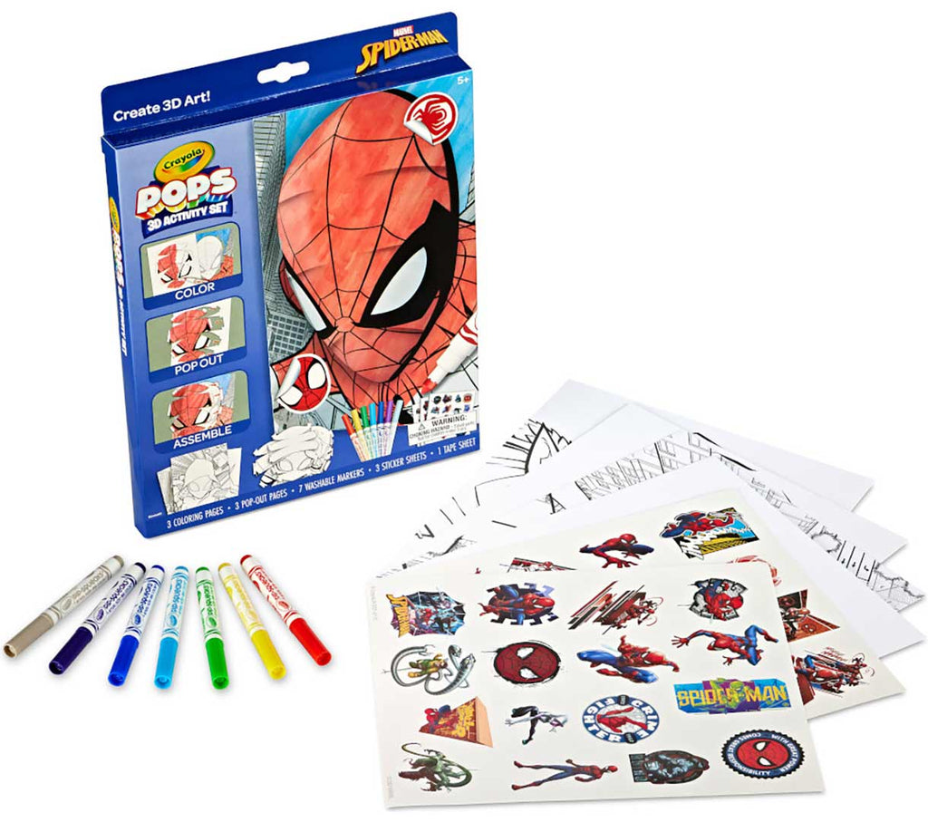 POPs 3D Activity Set Spiderman