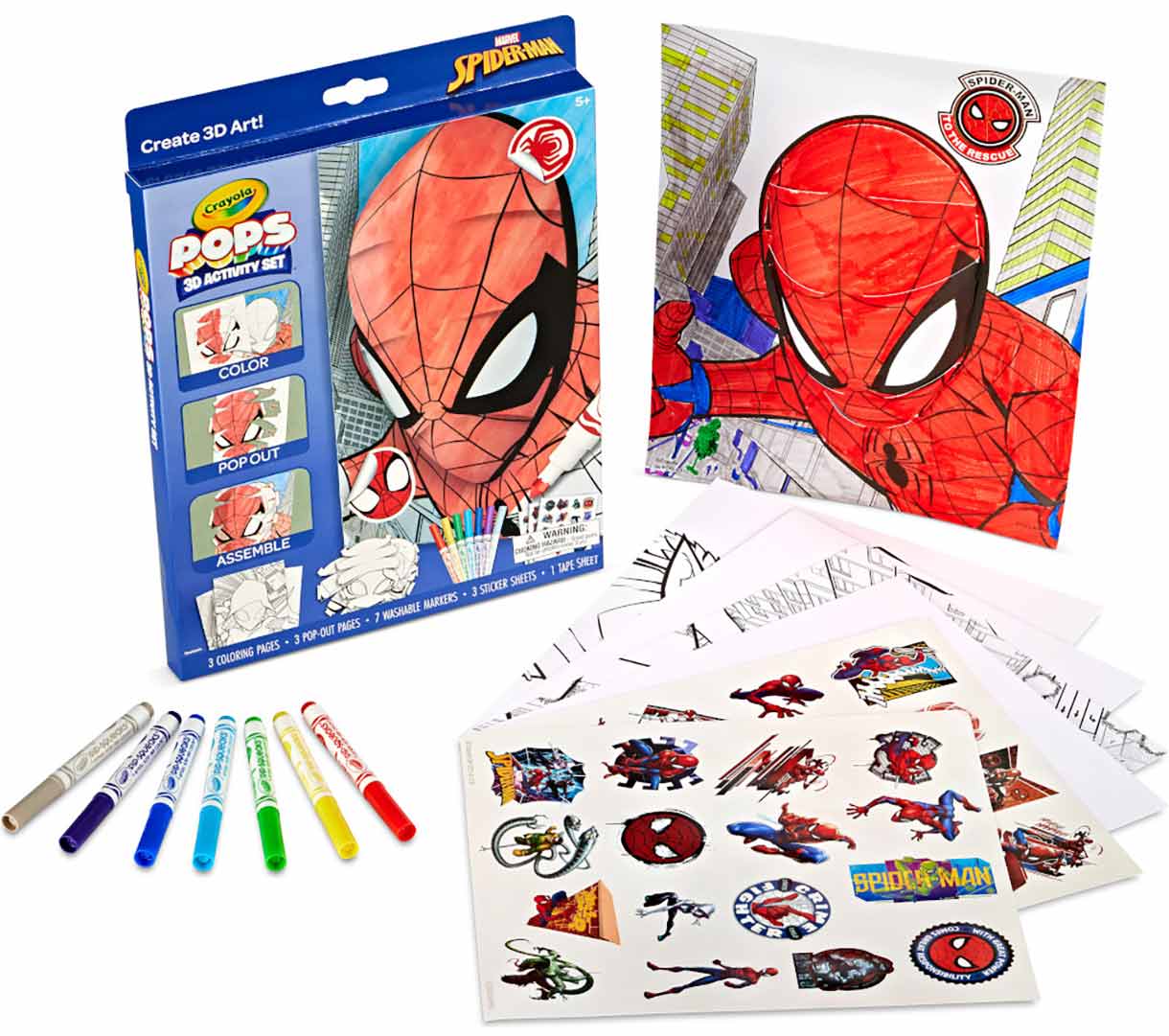 POPs 3D Activity Set Spiderman