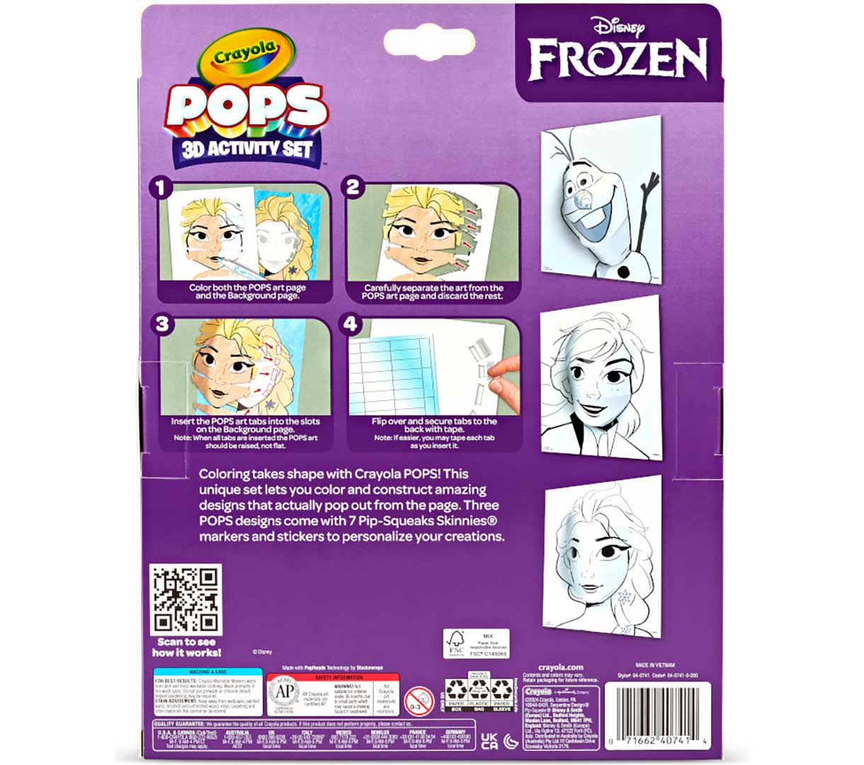 POPs 3D Activity Set Frozen