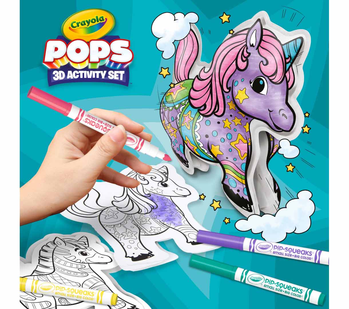 POPs 3D Activity Set Unicorn