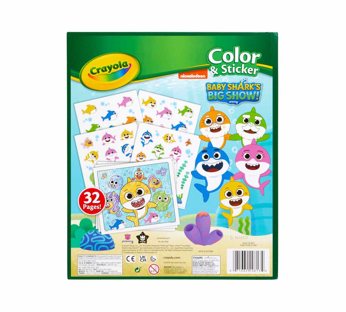 Baby Shark Color &amp; Sticker Book