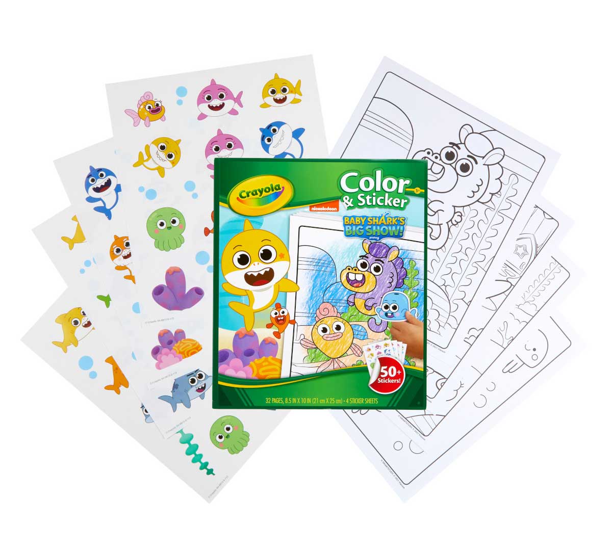 Baby Shark Color &amp; Sticker Book