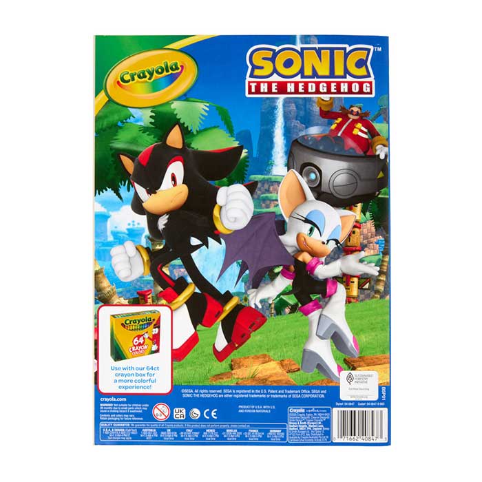 Sonic the Hedgehog Coloring Book 96 Pages