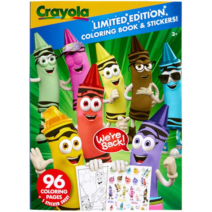 Limited Edition Coloring Book &amp; Stickers 96 Pages