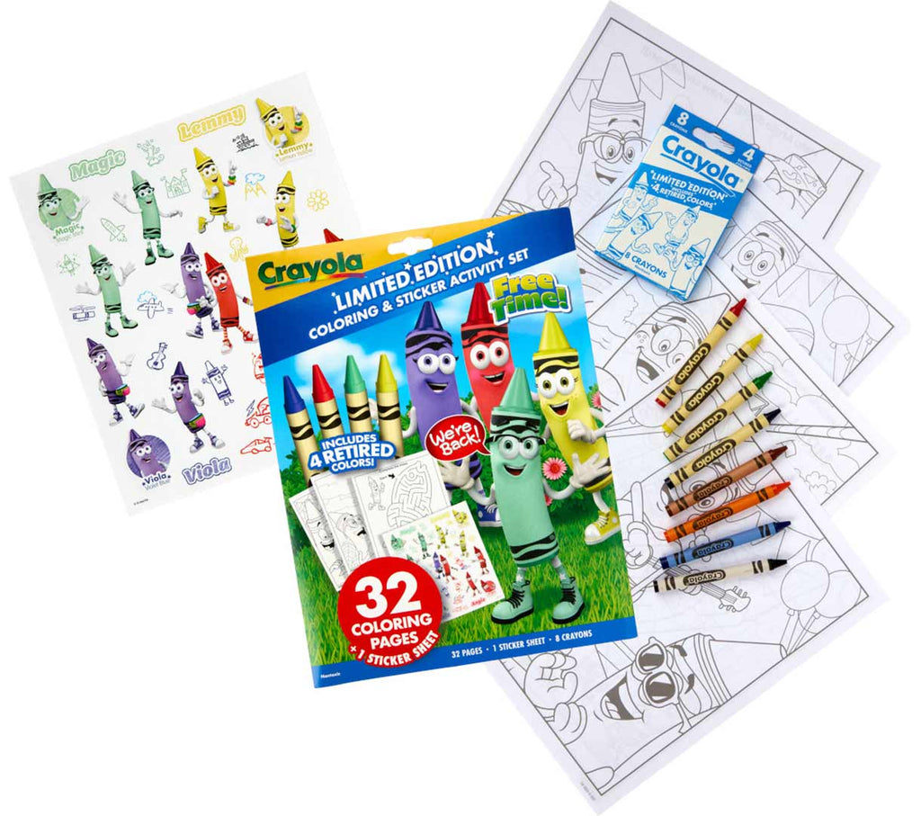 Limited Edition Coloring &amp; Sticker Activity Set Free Time