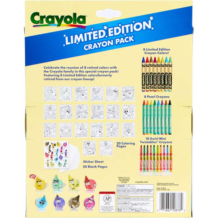 Limited Edition Crayon Pack