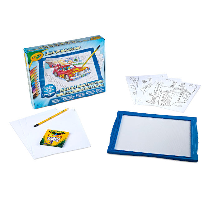 Light-Up Tracing Pad Blue Vehicles