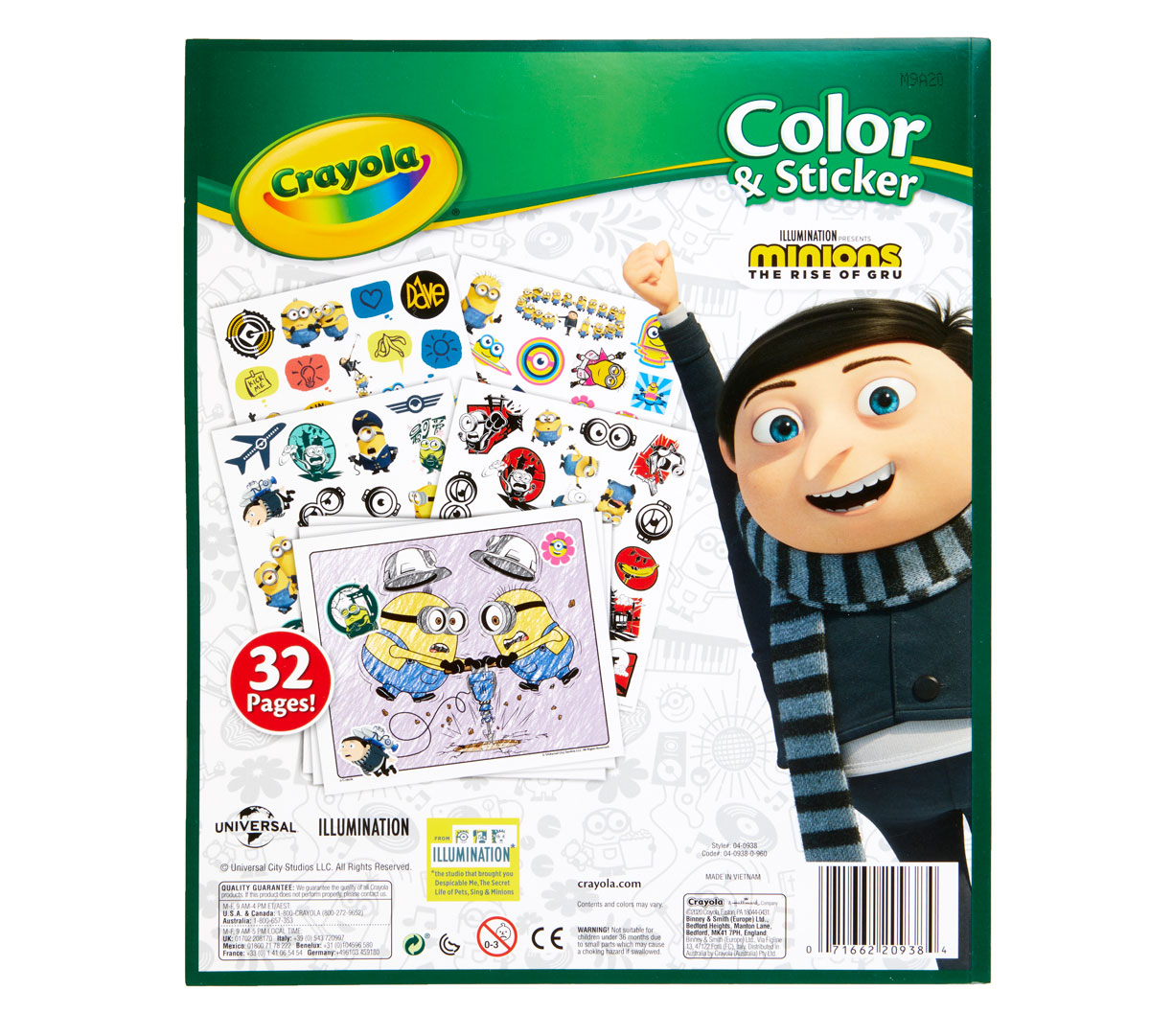 Minions 2 Color &amp; Sticker Set