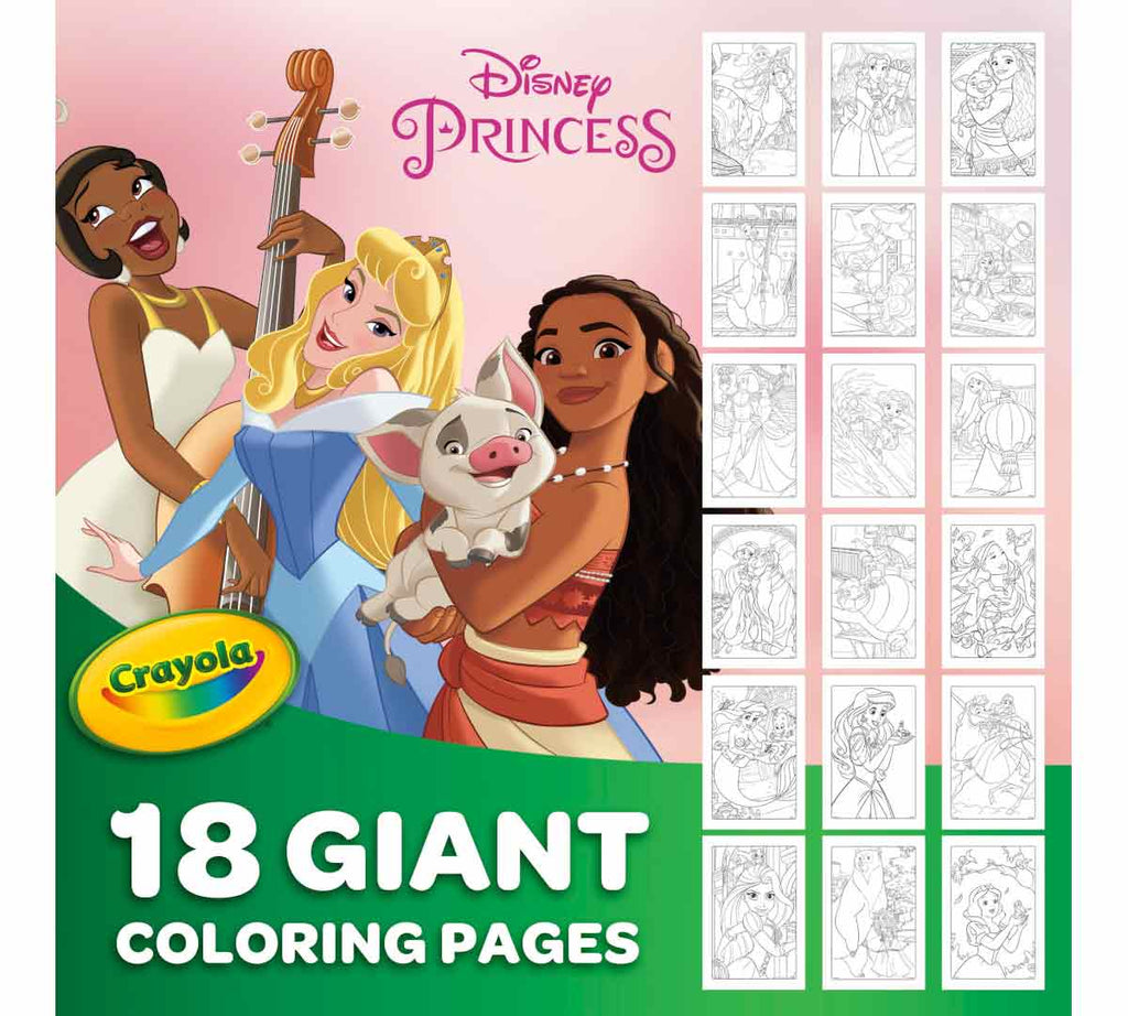 Giant Disney Princess Coloring Pages 18 Pages