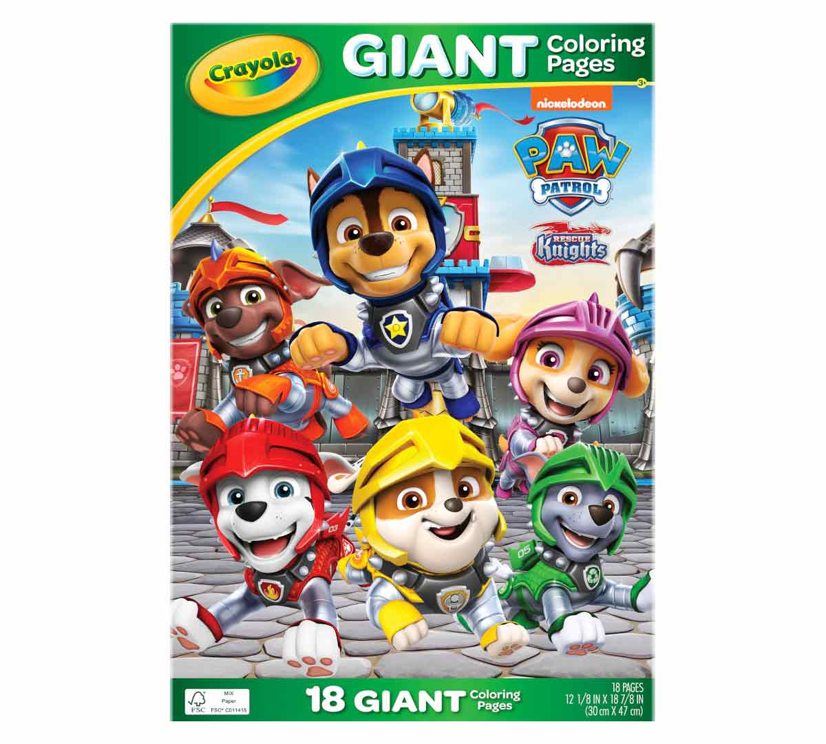 Paw Patrol Giant Coloring Pages 18 Pages
