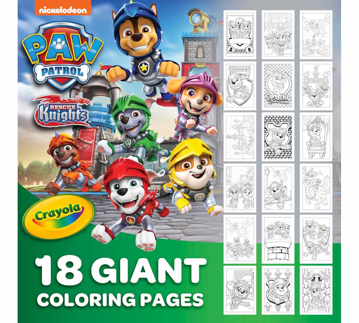 Paw Patrol Giant Coloring Pages 18 Pages
