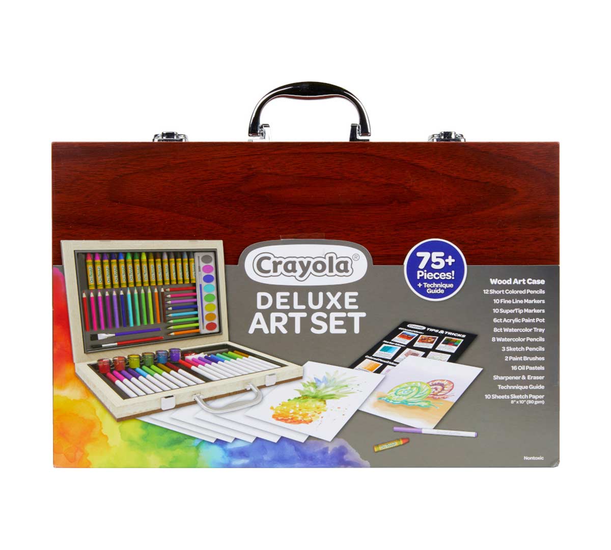 Deluxe Wooden Art Set Over 75 Pieces
