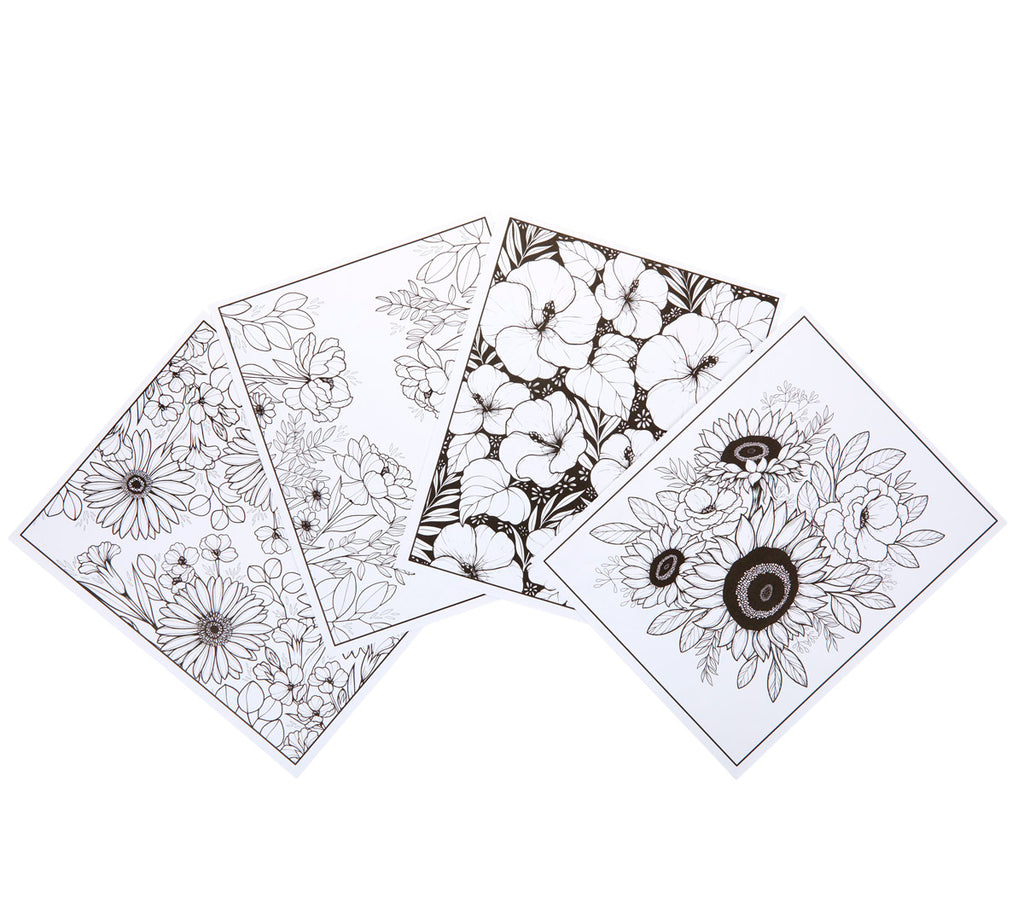 Florals A Flower Coloring Book