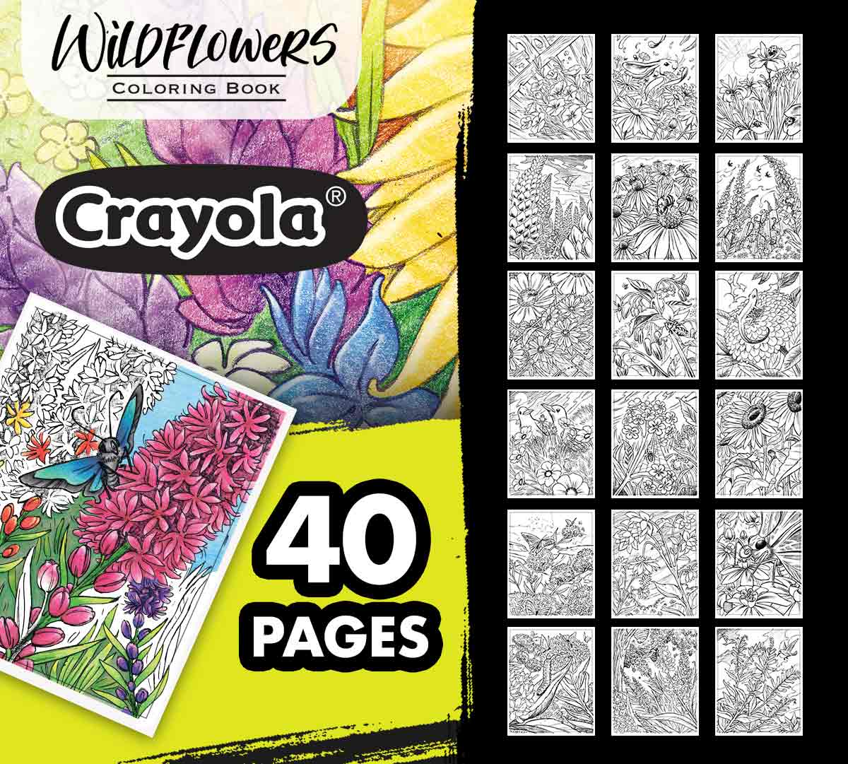 Wildflowers Coloring Book