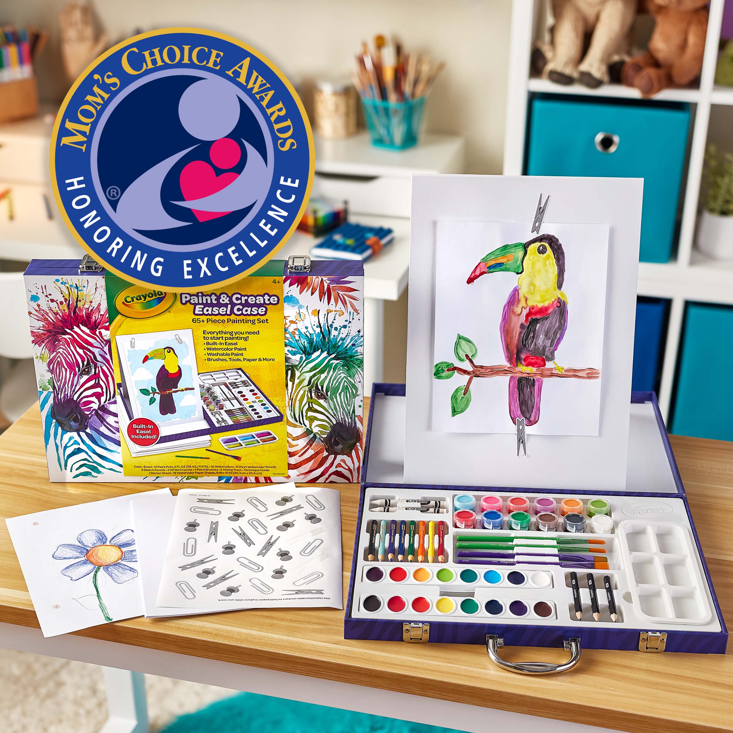 Table Top Easel Art Case for Kids