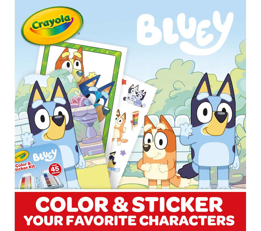 Bluey Color &amp; Sticker Kit