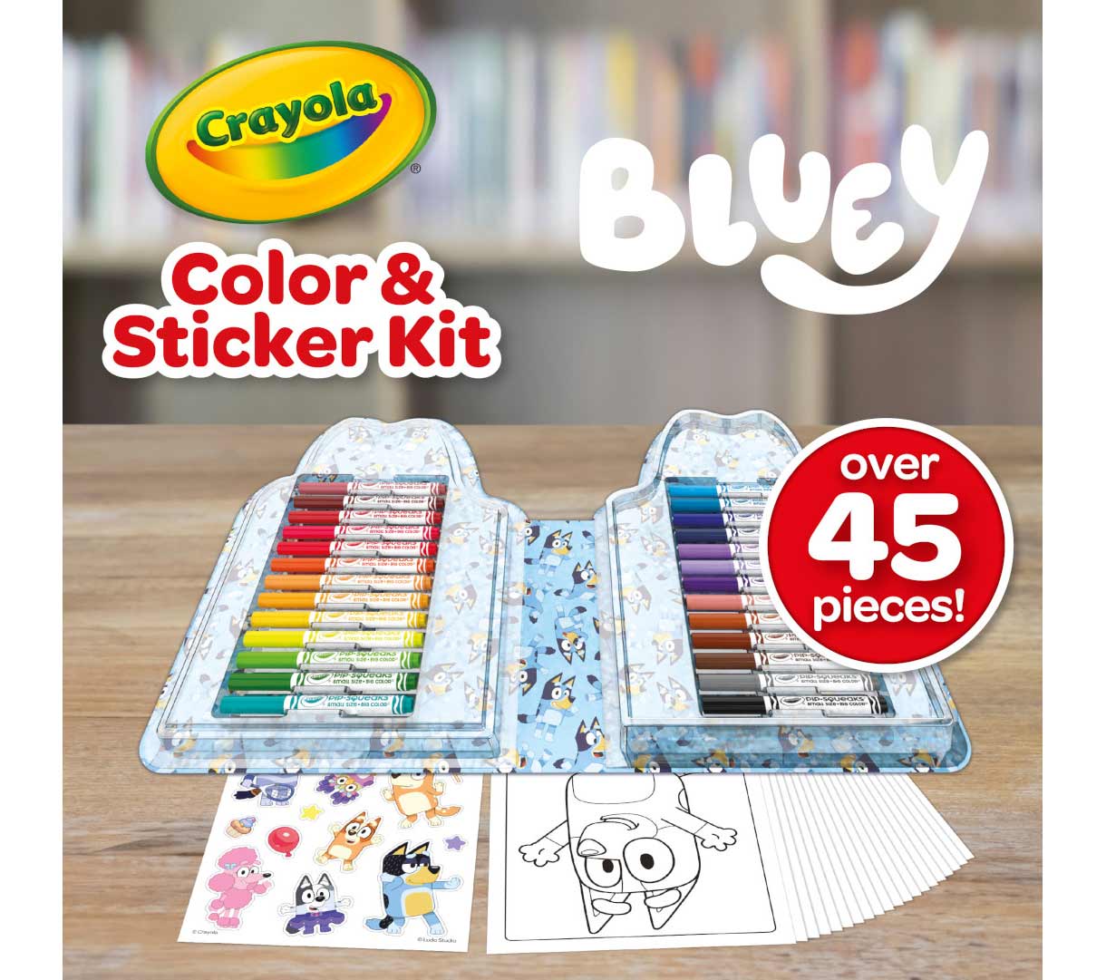 Bluey Color &amp; Sticker Kit