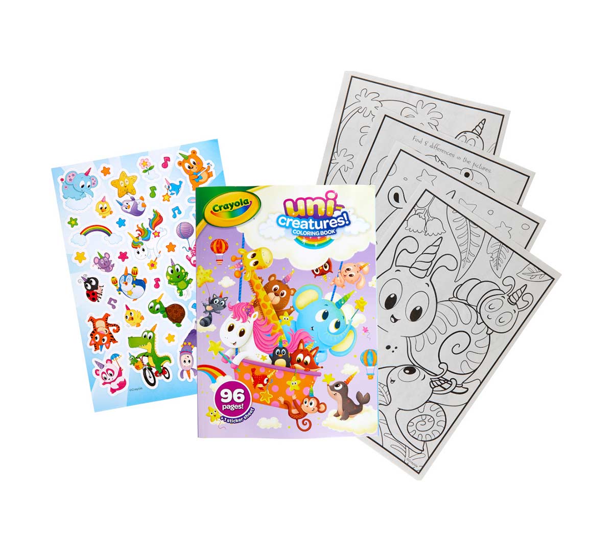 Uni-Creatures Coloring Book 96 Unicorn Coloring Pages