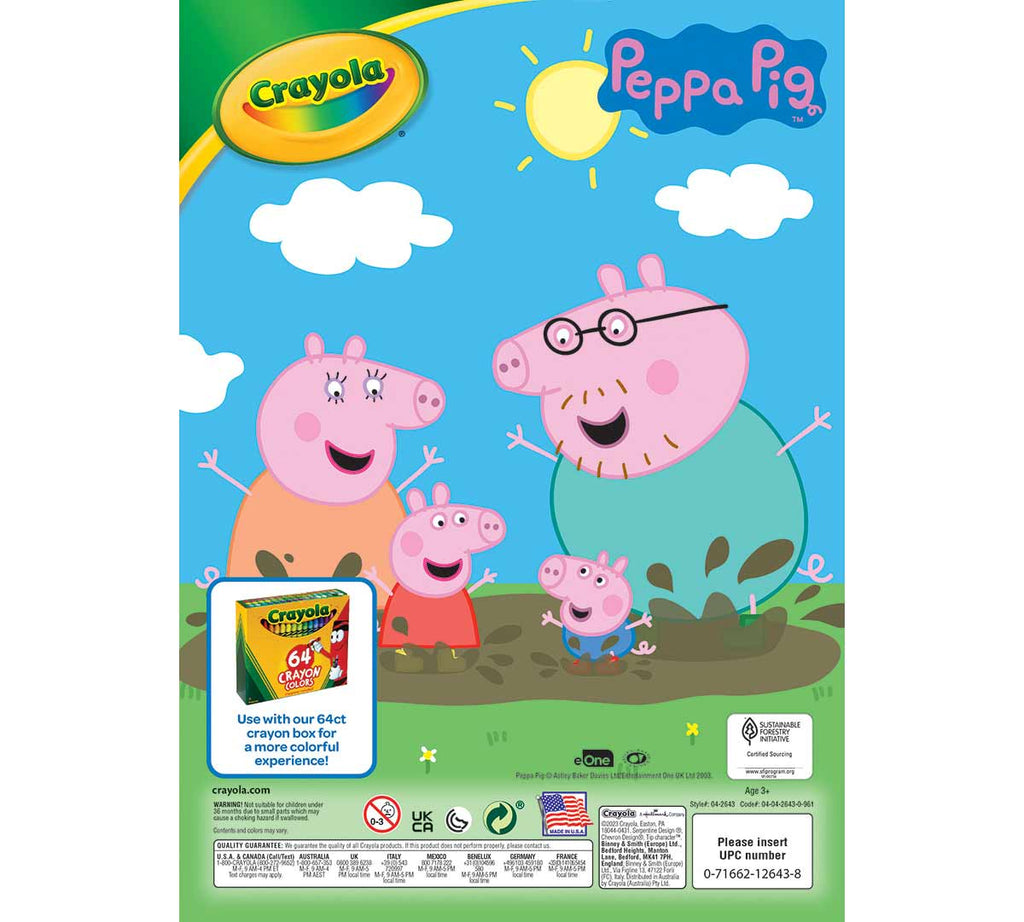 Peppa Pig Coloring &amp; Sticker Book 96 Pages