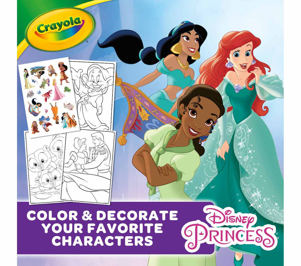 Disney Princess Coloring Book with Stickers 288 pages