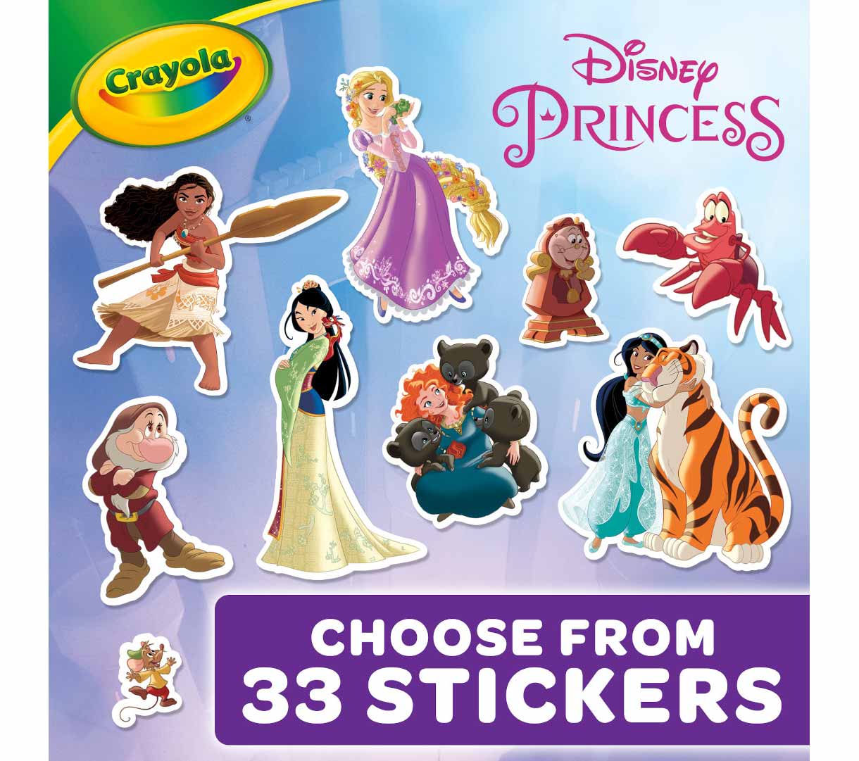 Disney Princess Coloring Book with Stickers 288 pages