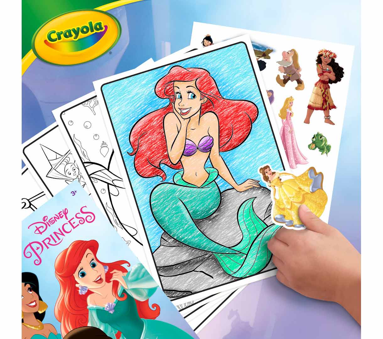 Disney Princess Coloring Book with Stickers 288 pages