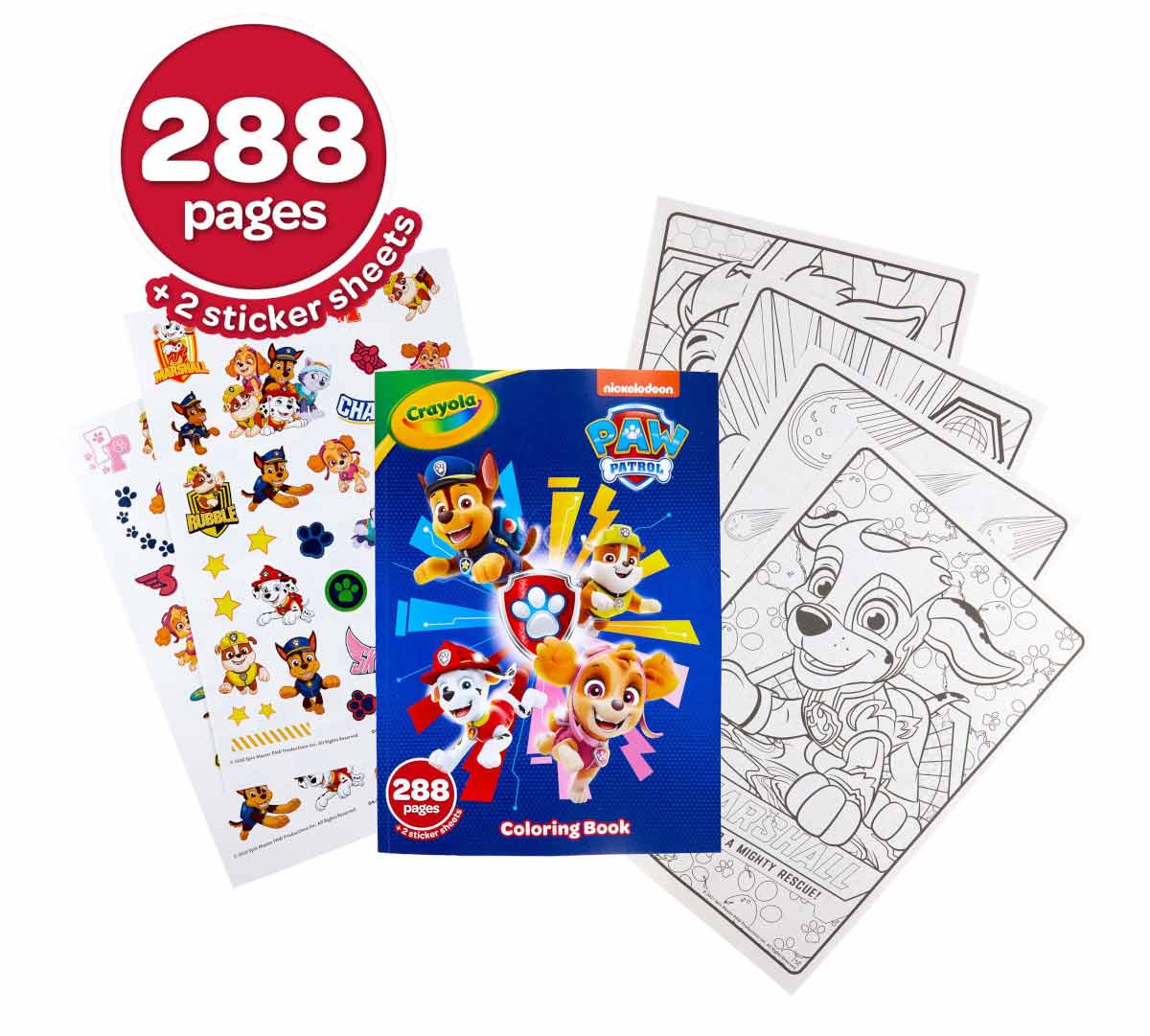 Paw Patrol Coloring Book 288 Pages