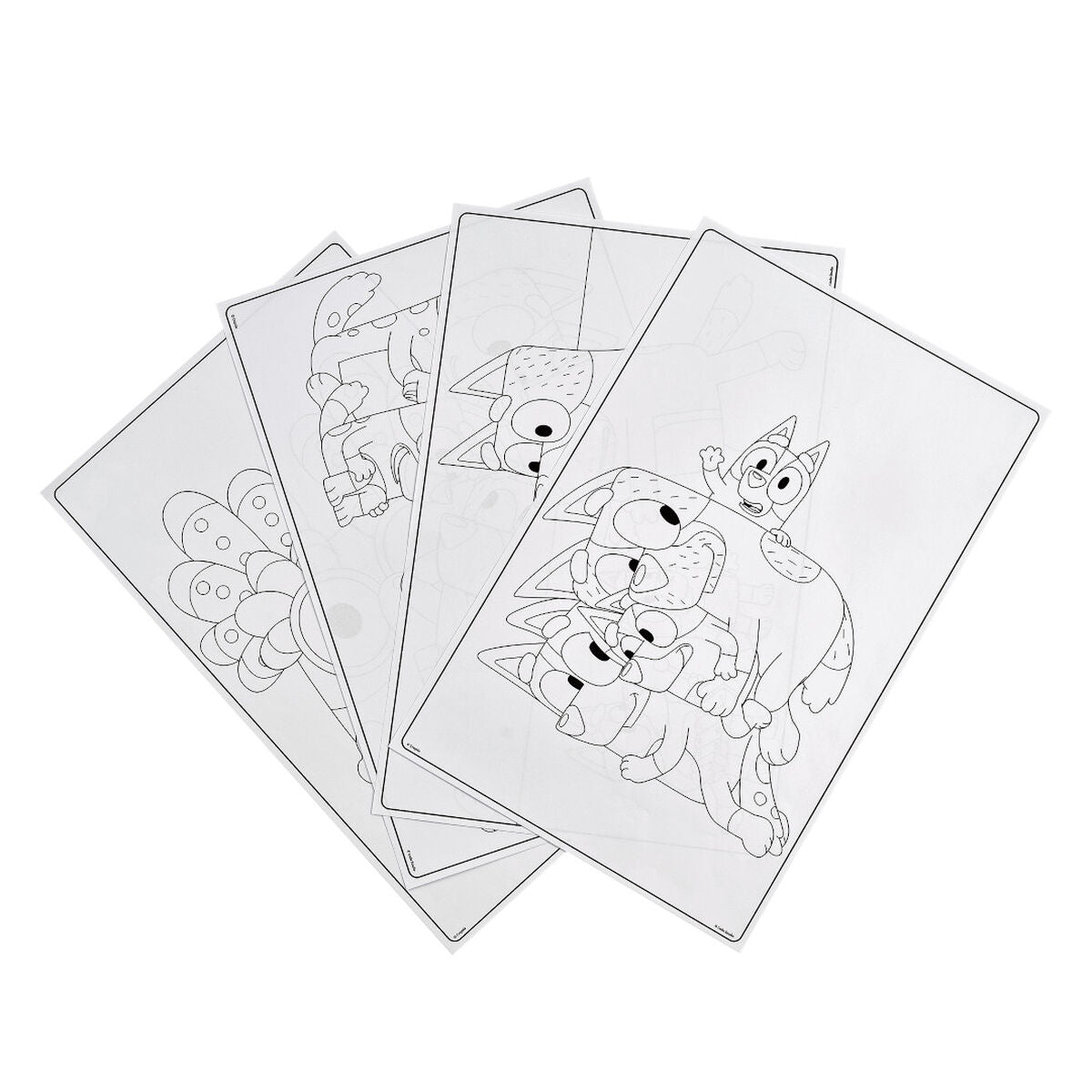 Giant Coloring Pages Bluey 18 pages