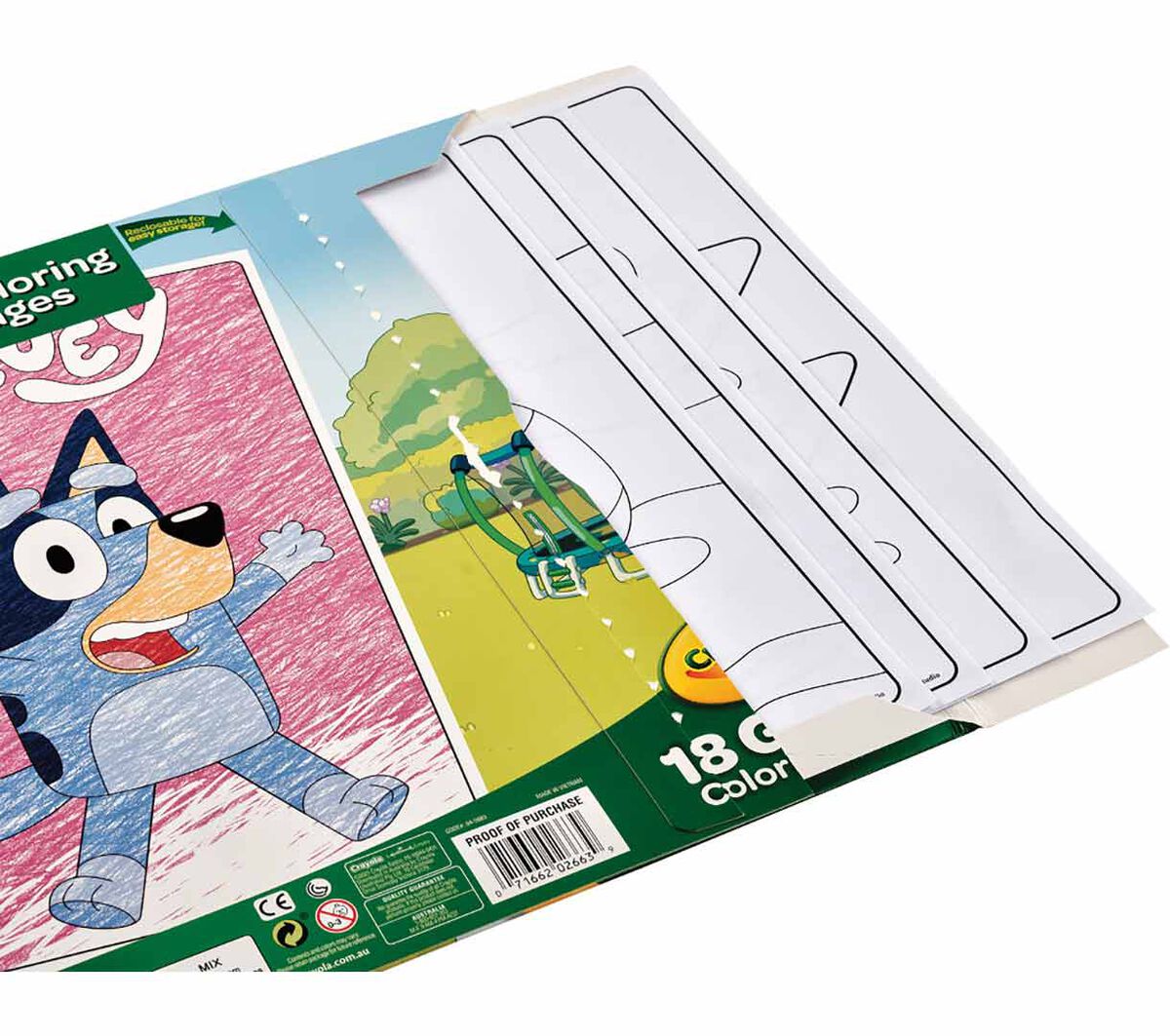 Giant Coloring Pages Bluey 18 pages
