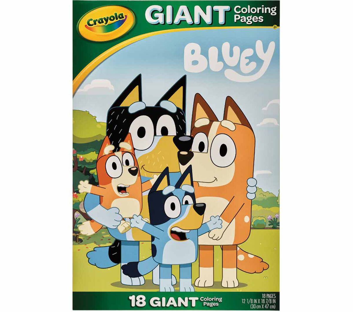 Giant Coloring Pages Bluey 18 pages